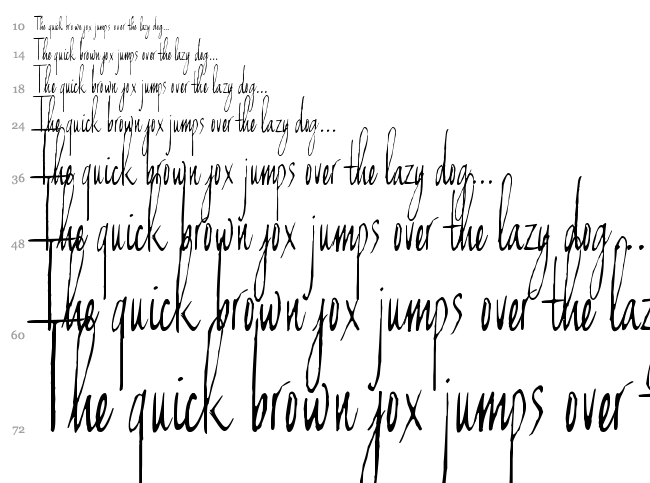 Can't write quickly in winter font waterfall